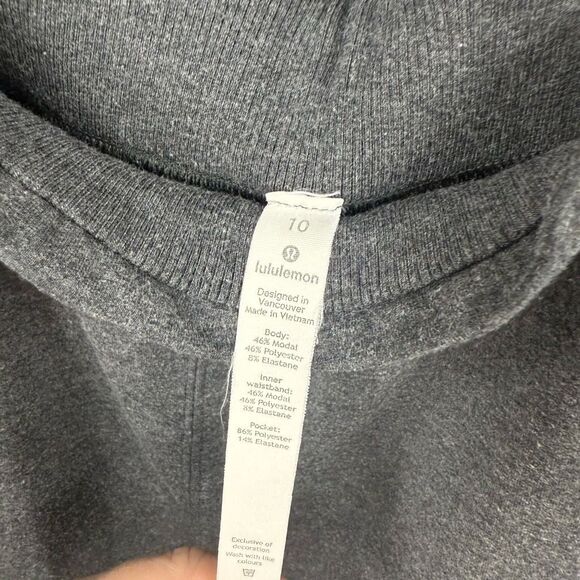 Lululemon Women’s 10 Grey Wide Leg Sweatpants - Picture 3 of 5